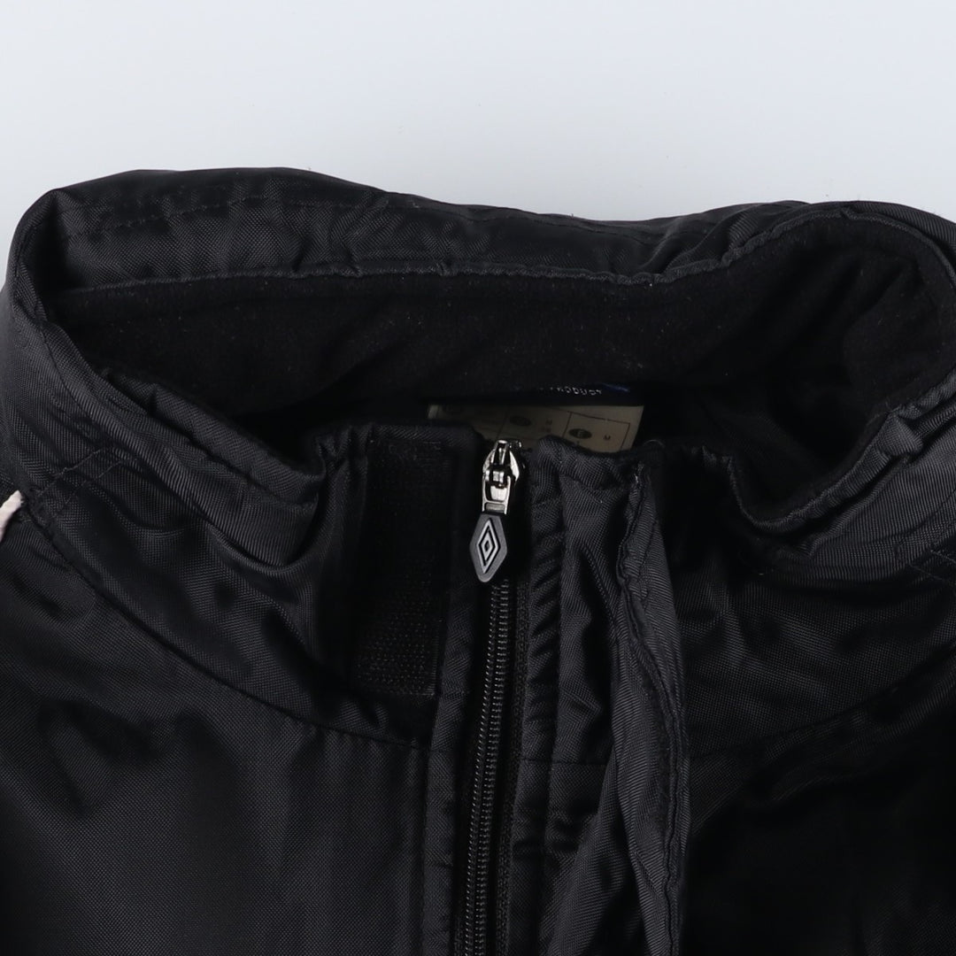 2000'S Umbro padded puffer jacket, men's size M Nylon black type Vintage Second Hand