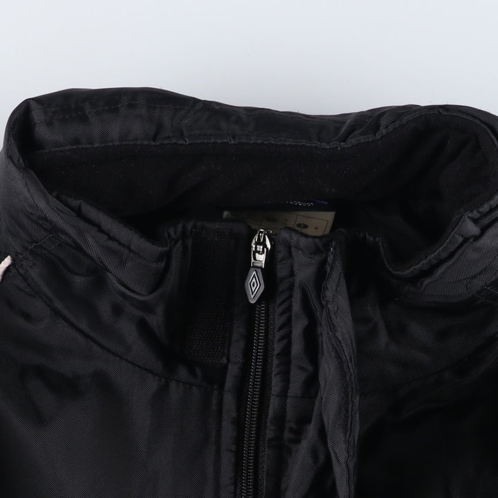 2000'S Umbro padded puffer jacket, men's size M Nylon black type Vintage Second Hand