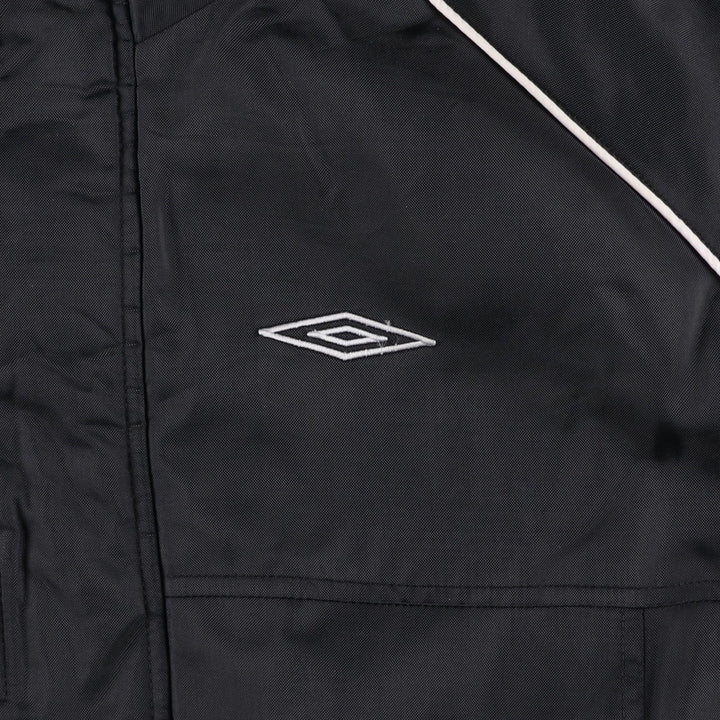 2000'S Umbro padded puffer jacket, men's size M Nylon black type Vintage Second Hand