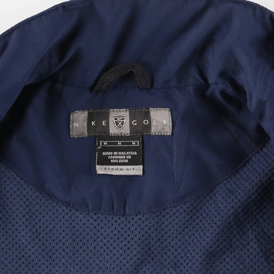 Nike Golf Storm-Fit Windbreaker, Men's Size Medium polyester navy blue type Vintage Second Hand