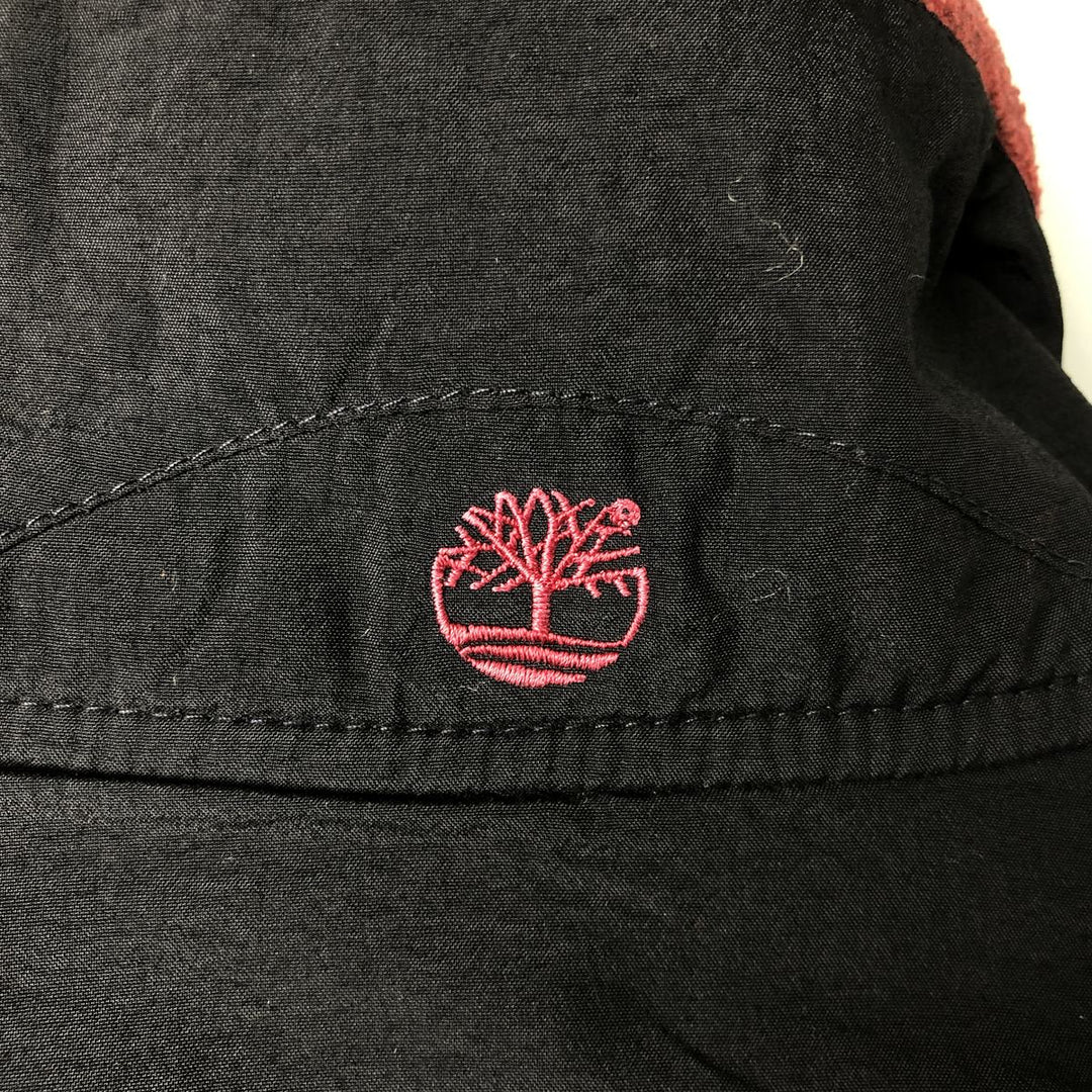 Vintage 90'S Timberland WEATHERGEAR fleece jacket, made in the USA, size M. polyester burgundy type Vintage Second Hand