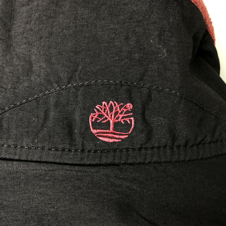 Vintage 90'S Timberland WEATHERGEAR fleece jacket, made in the USA, size M. polyester burgundy type Vintage Second Hand