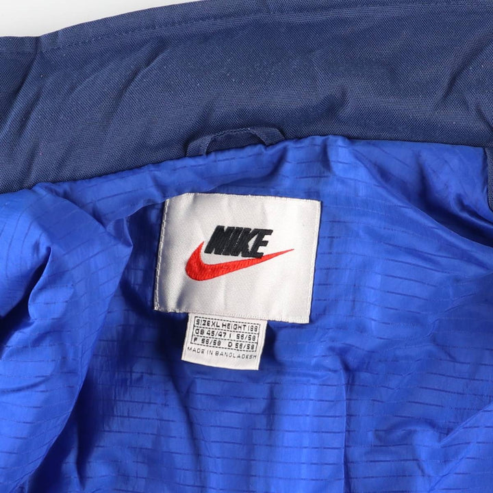 90s-00'S Nike padded puffer jacket, men's size XL, vintage Nylon navy blue type Vintage Second Hand