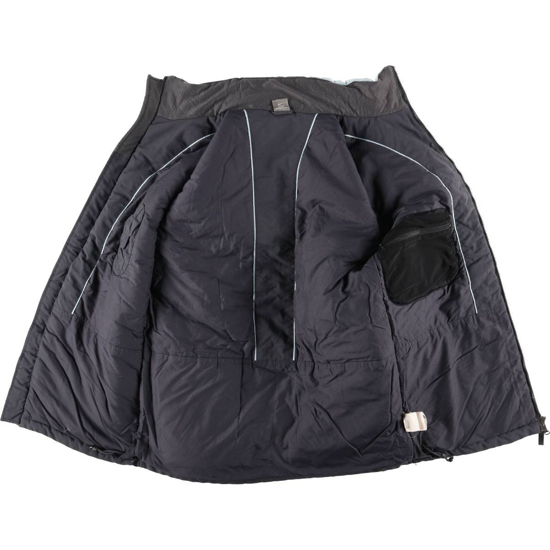 2000'S Nike padded puffer jacket, men's size M Nylon Charcoal Vintage Second Hand