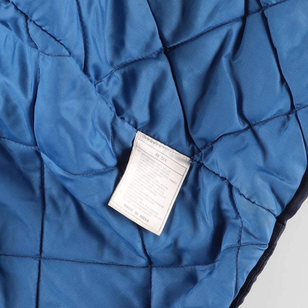 90'S Nike Back Logo Padded Puffer Jacket Men's Medium Vintage Nylon navy blue type Vintage Second Hand