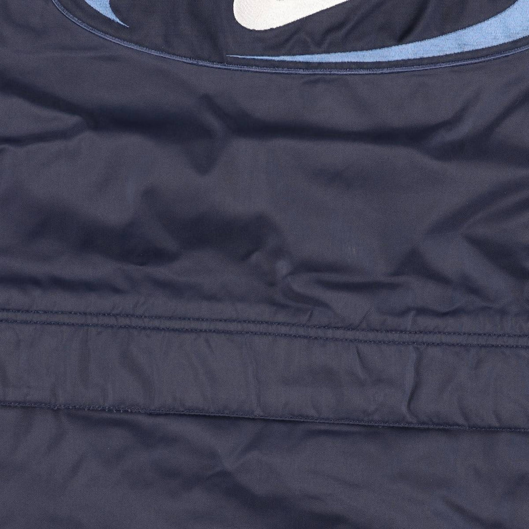 90'S Nike Back Logo Padded Puffer Jacket Men's Medium Vintage Nylon navy blue type Vintage Second Hand
