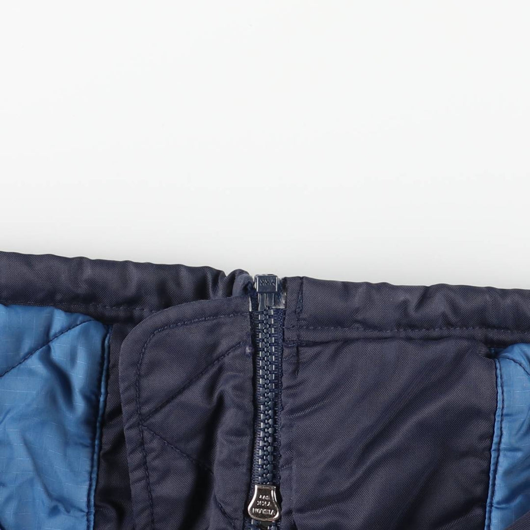 90'S Nike Back Logo Padded Puffer Jacket Men's Medium Vintage Nylon navy blue type Vintage Second Hand