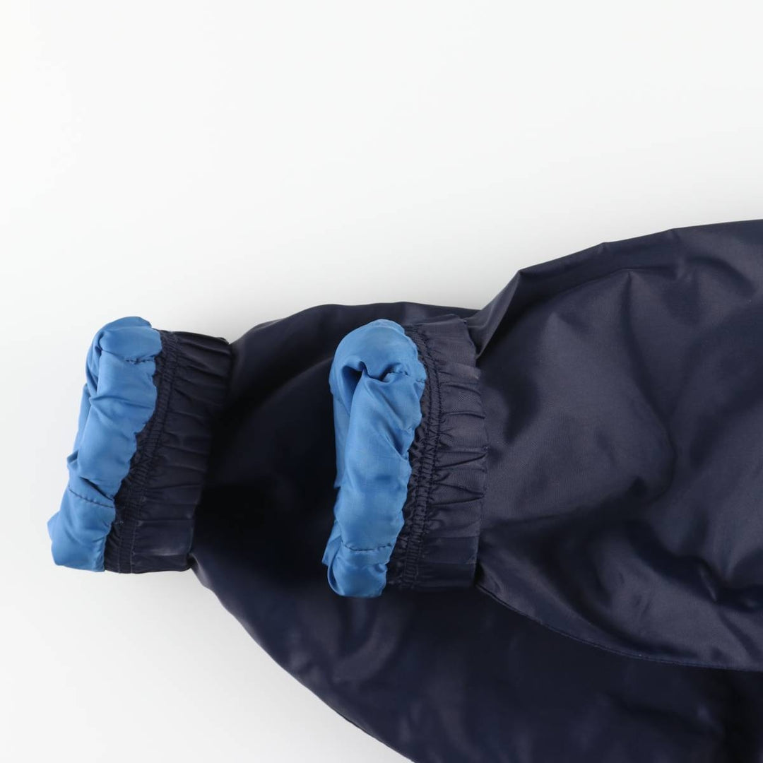 90'S Nike Back Logo Padded Puffer Jacket Men's Medium Vintage Nylon navy blue type Vintage Second Hand