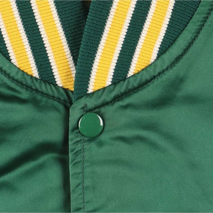 90'S MLB Oakland Athletics Starter Nylon Stadium Jacket, Vintage, Men's Size XL Nylon green type Vintage Second Hand