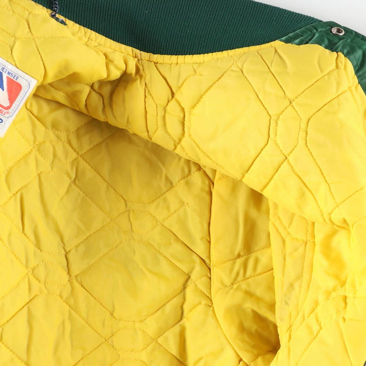 90'S MLB Oakland Athletics Starter Nylon Stadium Jacket, Vintage, Men's Size XL Nylon green type Vintage Second Hand
