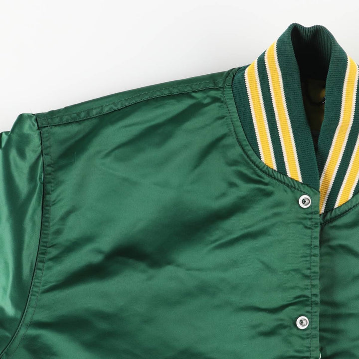 90'S MLB Oakland Athletics Starter Nylon Stadium Jacket, Vintage, Men's Size XL Nylon green type Vintage Second Hand