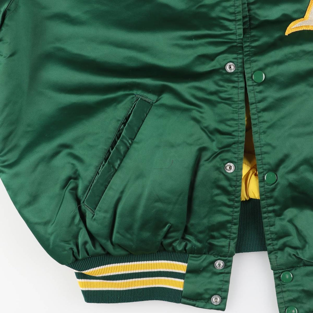 90'S MLB Oakland Athletics Starter Nylon Stadium Jacket, Vintage, Men's Size XL Nylon green type Vintage Second Hand