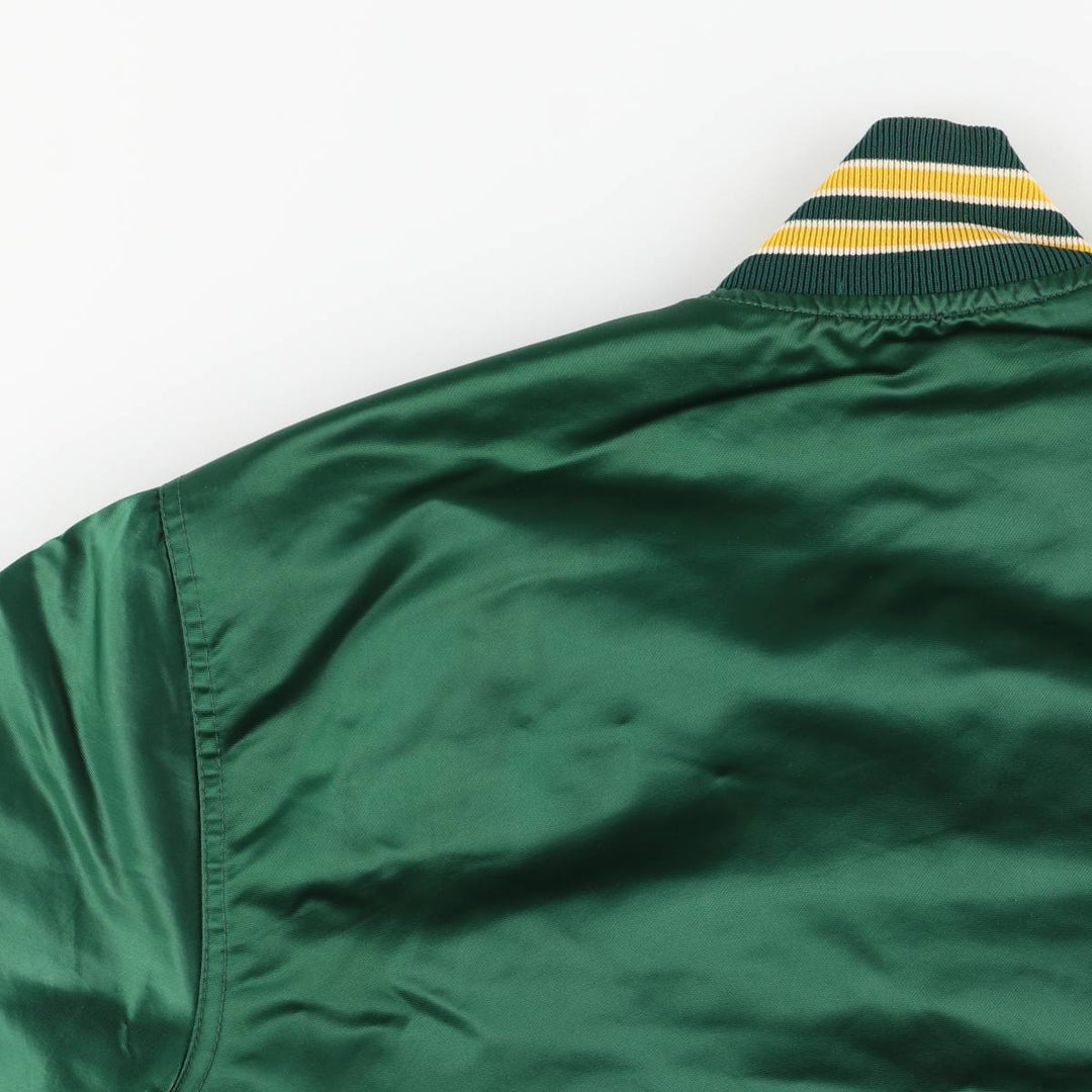90'S MLB Oakland Athletics Starter Nylon Stadium Jacket, Vintage, Men's Size XL Nylon green type Vintage Second Hand