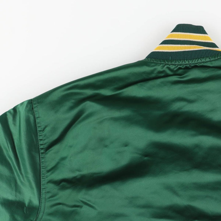 90'S MLB Oakland Athletics Starter Nylon Stadium Jacket, Vintage, Men's Size XL Nylon green type Vintage Second Hand