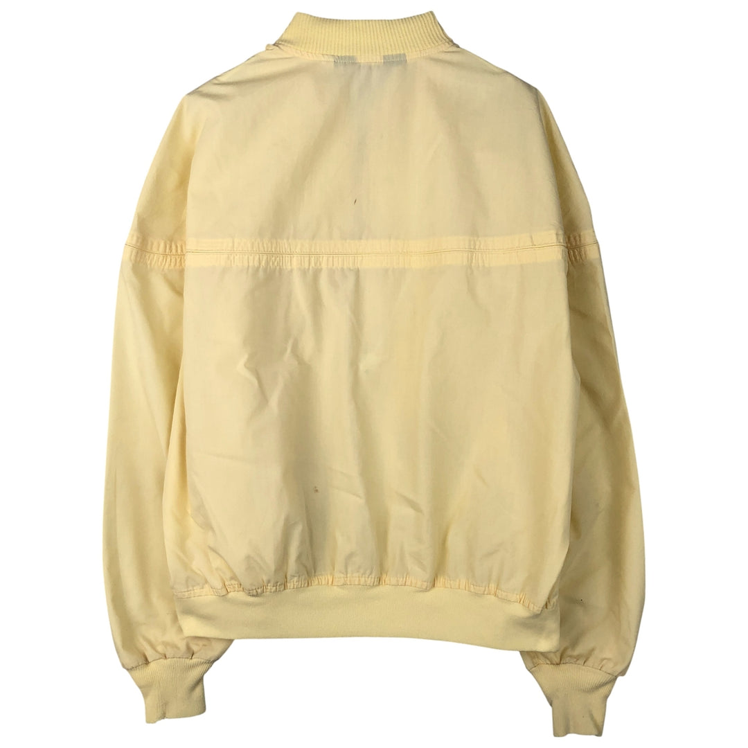 70s~80'S Sears Derby Jacket Cup Shoulder Jacket Men's L Size Vintage polyester yellow type Vintage Second Hand