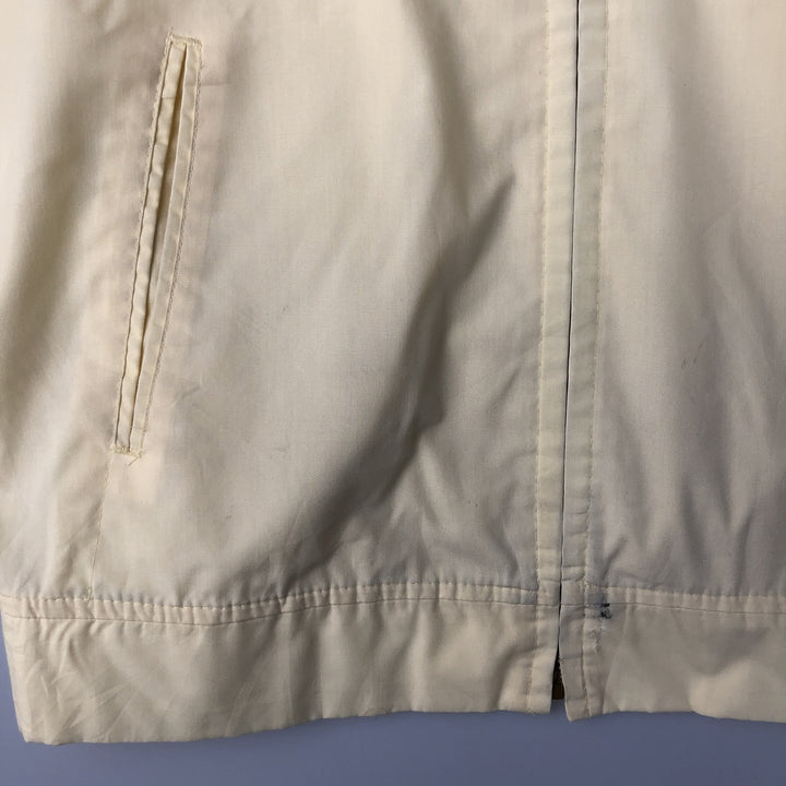 70s~80'S Sears Derby Jacket Cup Shoulder Jacket Men's L Size Vintage polyester yellow type Vintage Second Hand