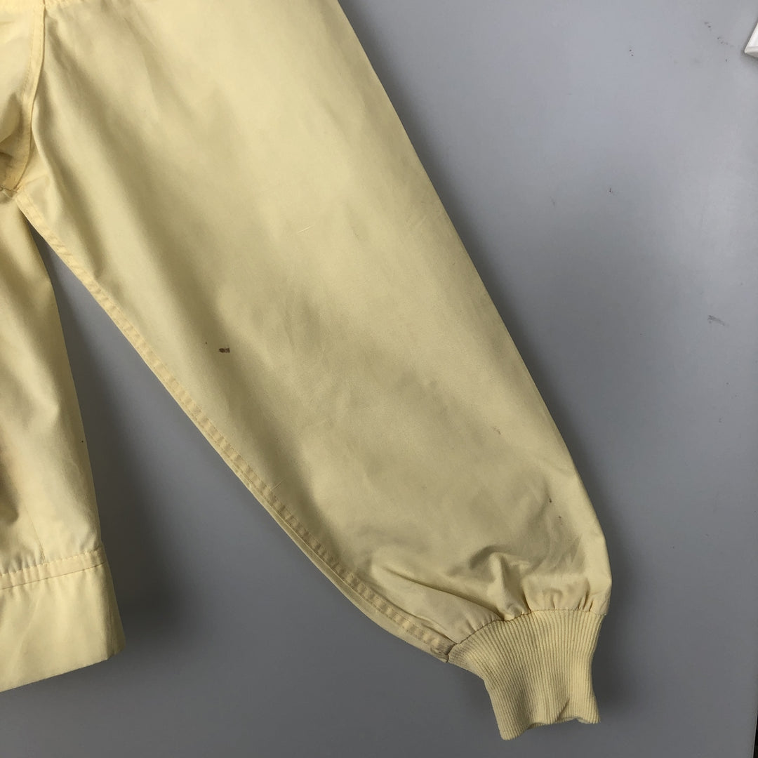 70s~80'S Sears Derby Jacket Cup Shoulder Jacket Men's L Size Vintage polyester yellow type Vintage Second Hand