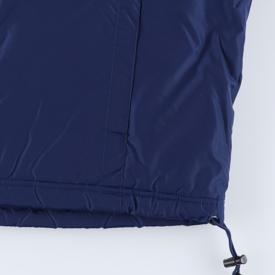 Vintage 90'S adidas padded hoodie/puffer jacket, size M, men's Nylon navy blue type Vintage Second Hand