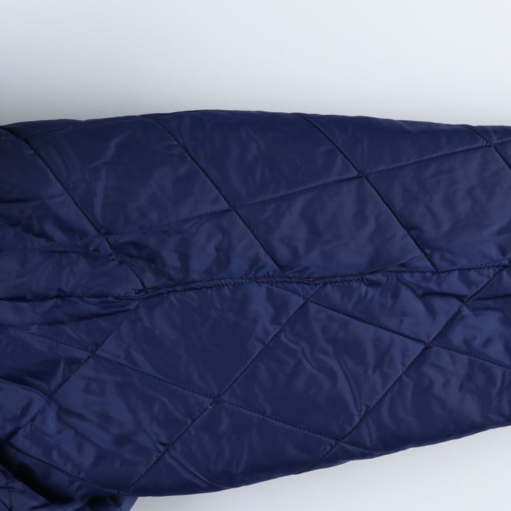 Vintage 90'S adidas padded hoodie/puffer jacket, size M, men's Nylon navy blue type Vintage Second Hand