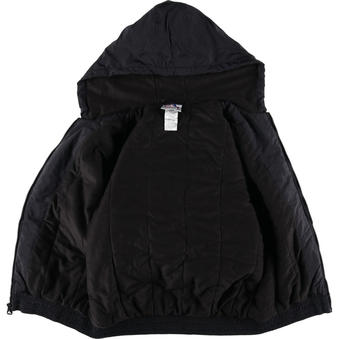 90'S Adidas Padded Parka Puffer Jacket Men's Size L Vintage Nylon black type Vintage Second Hand