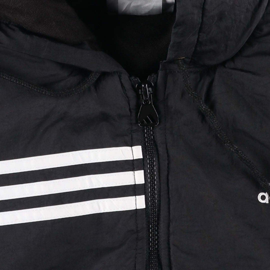 90'S Adidas Padded Parka Puffer Jacket Men's Size L Vintage Nylon black type Vintage Second Hand