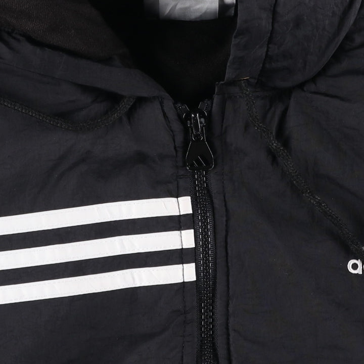 90'S Adidas Padded Parka Puffer Jacket Men's Size L Vintage Nylon black type Vintage Second Hand