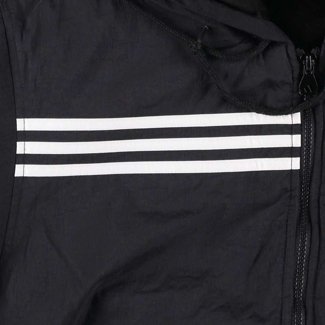 90'S Adidas Padded Parka Puffer Jacket Men's Size L Vintage Nylon black type Vintage Second Hand