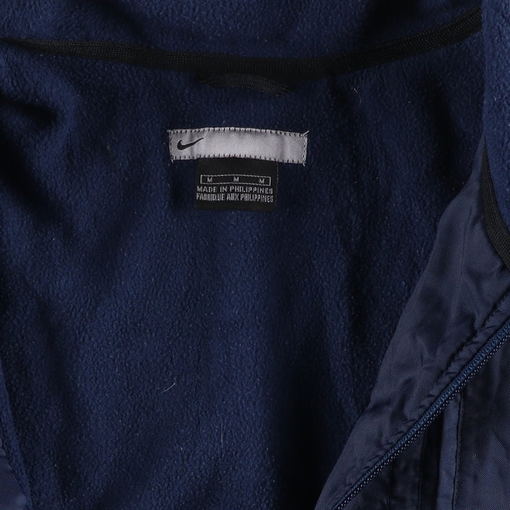 2000'S Nike padded puffer jacket, men's size M Nylon navy blue type Vintage Second Hand