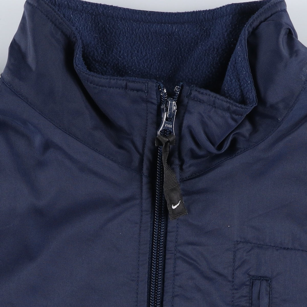 2000'S Nike padded puffer jacket, men's size M Nylon navy blue type Vintage Second Hand