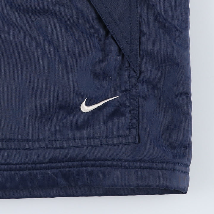 2000'S Nike padded puffer jacket, men's size M Nylon navy blue type Vintage Second Hand