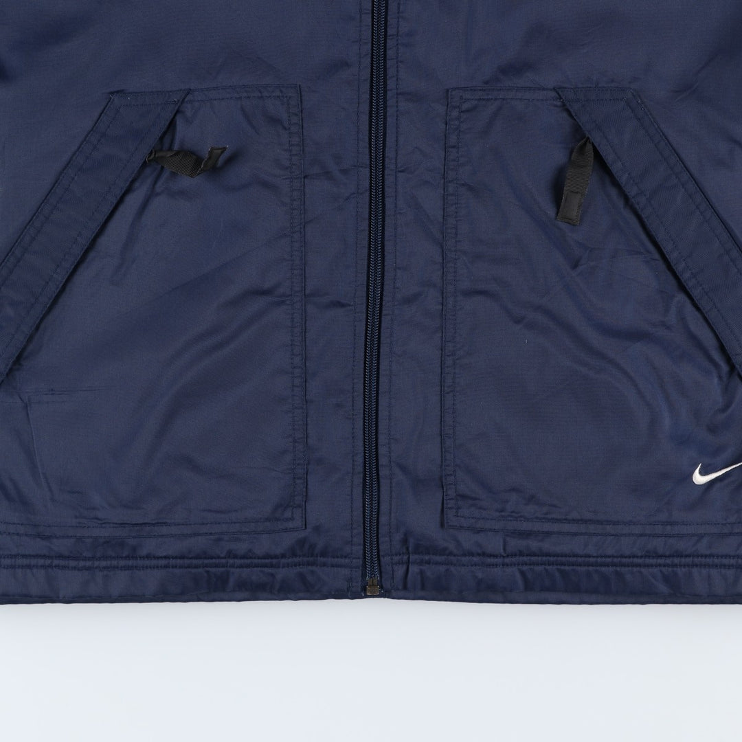 2000'S Nike padded puffer jacket, men's size M Nylon navy blue type Vintage Second Hand