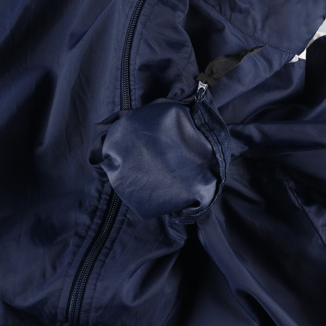 2000'S Nike padded puffer jacket, men's size M Nylon navy blue type Vintage Second Hand