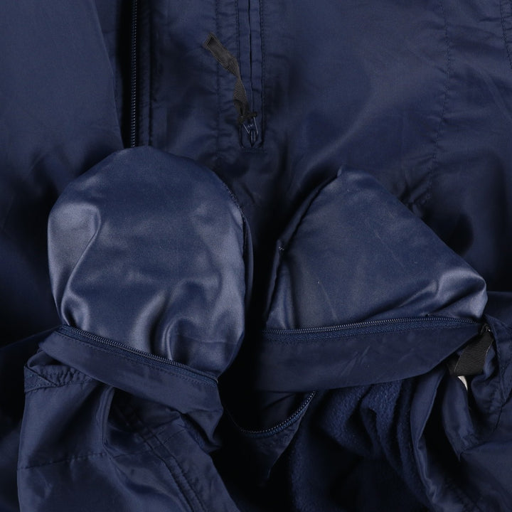 2000'S Nike padded puffer jacket, men's size M Nylon navy blue type Vintage Second Hand