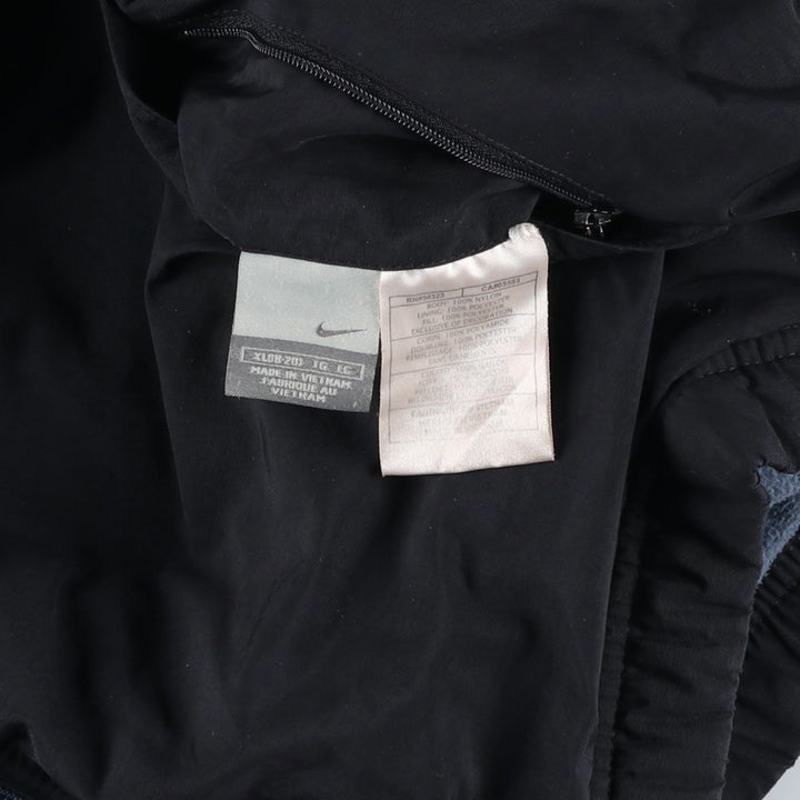 2000'S Nike Reversible Padded Parka Puffer Jacket Men's XL polyester navy blue type Vintage Second Hand