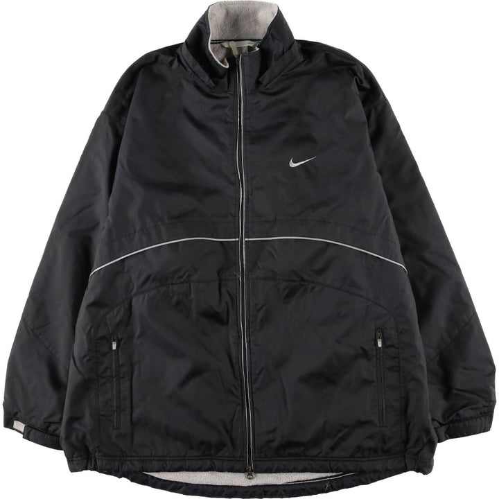 00'S Nike padded puffer jacket, men's XL size Nylon black type Vintage Second Hand