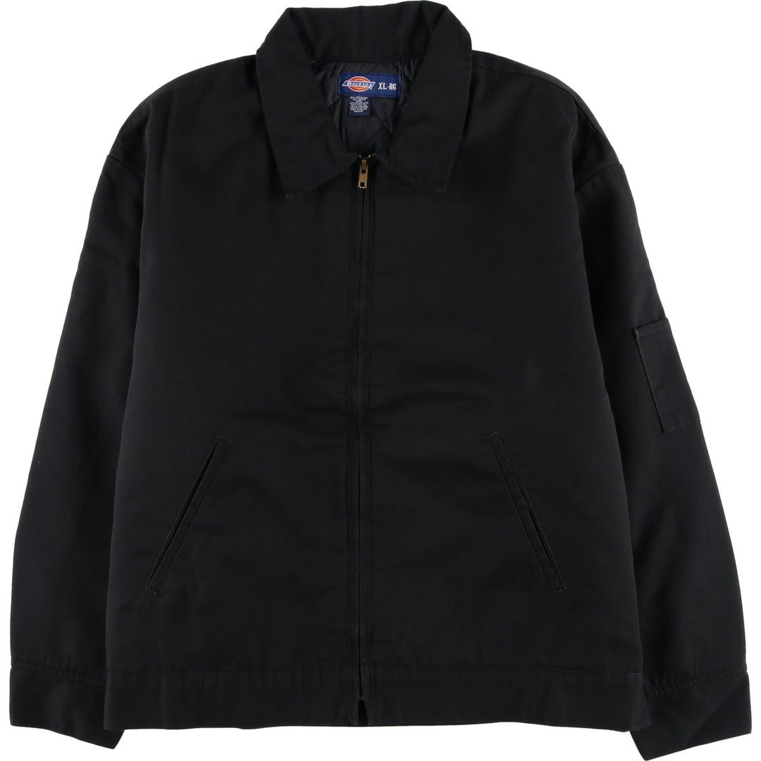 2000'S Dickies padded work jacket, men's size XL polyester black type Vintage Second Hand