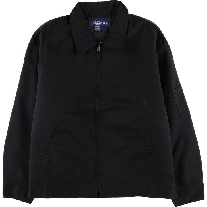 2000'S Dickies padded work jacket, men's size XL polyester black type Vintage Second Hand