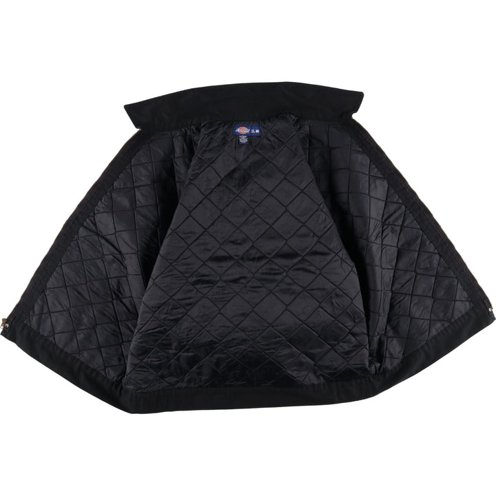 2000'S Dickies padded work jacket, men's size XL polyester black type Vintage Second Hand