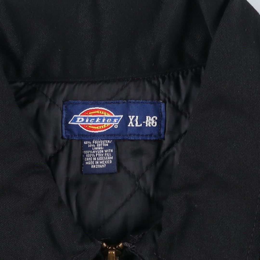2000'S Dickies padded work jacket, men's size XL polyester black type Vintage Second Hand