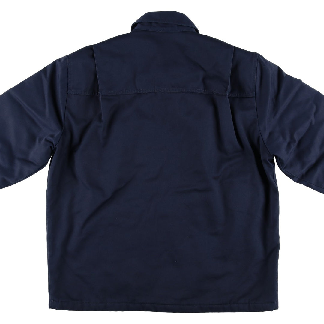 Dickies padded work jacket, men's size XL polyester navy blue type Vintage Second Hand