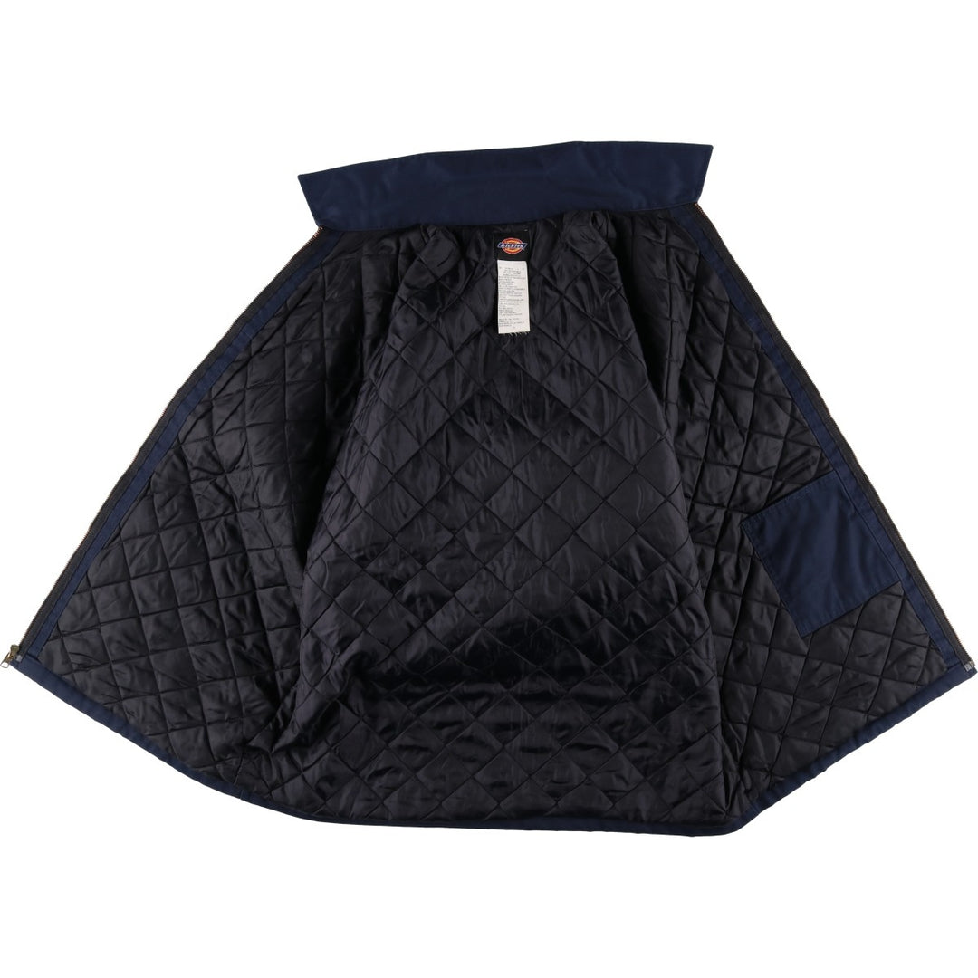 Dickies padded work jacket, men's size XL polyester navy blue type Vintage Second Hand