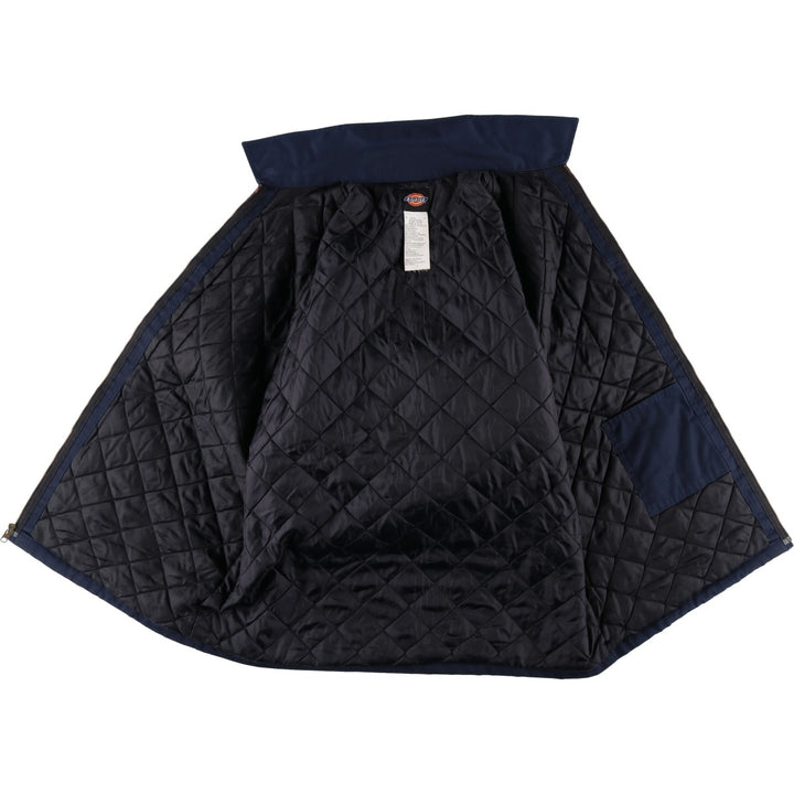 Dickies padded work jacket, men's size XL polyester navy blue type Vintage Second Hand