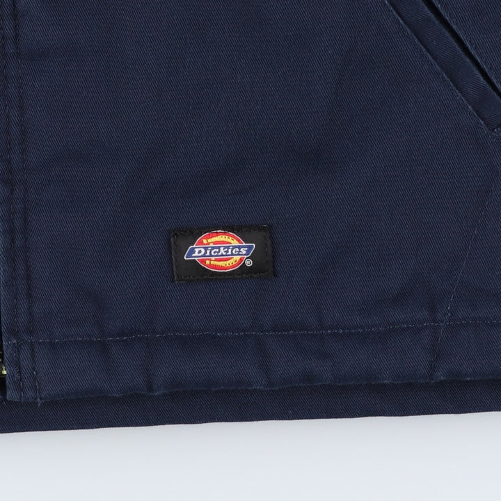 Dickies padded work jacket, men's size XL polyester navy blue type Vintage Second Hand