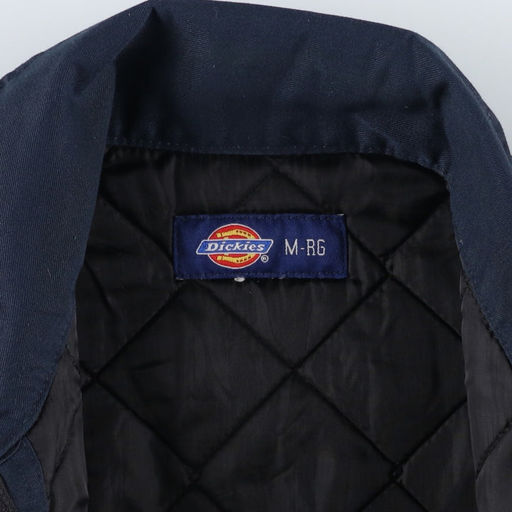 Dickies padded work jacket, men's size M unclear navy blue type Vintage Second Hand