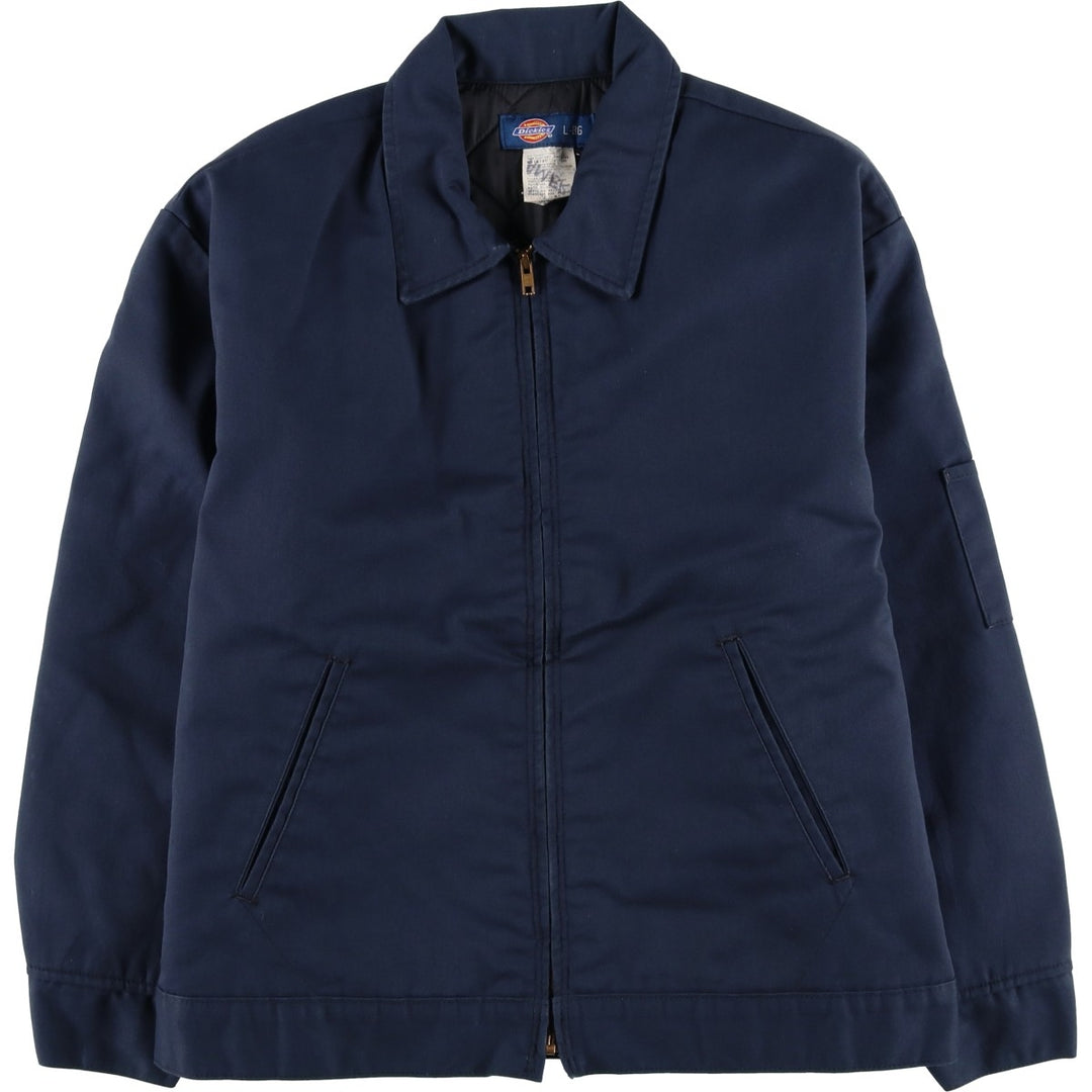 2000'S Dickies padded work jacket, men's size L polyester navy blue type Vintage Second Hand
