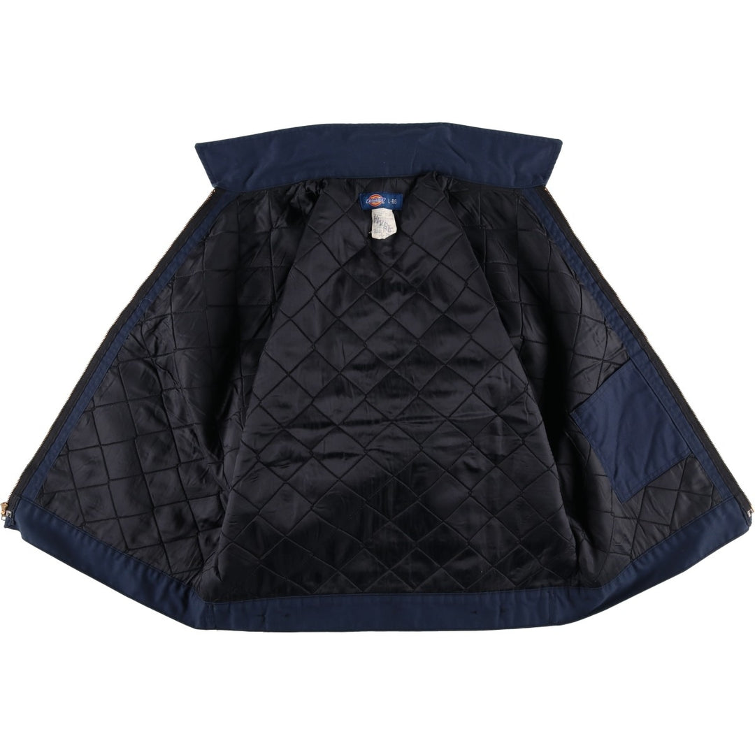 2000'S Dickies padded work jacket, men's size L polyester navy blue type Vintage Second Hand
