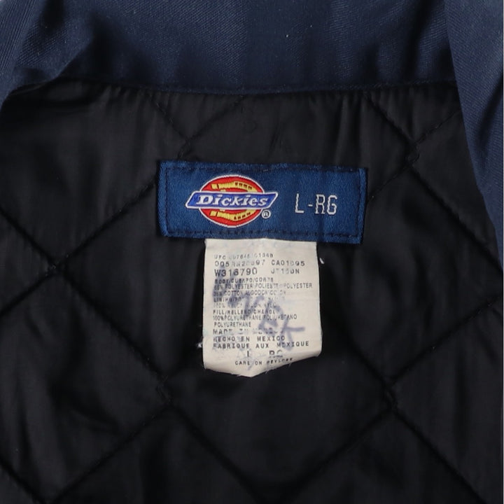 2000'S Dickies padded work jacket, men's size L polyester navy blue type Vintage Second Hand