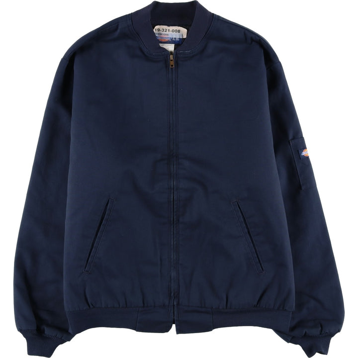 2000'S Dickies padded work jacket, men's size XL polyester navy blue type Vintage Second Hand
