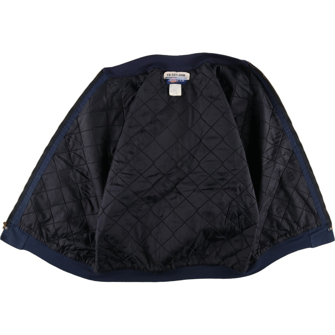 2000'S Dickies padded work jacket, men's size XL polyester navy blue type Vintage Second Hand