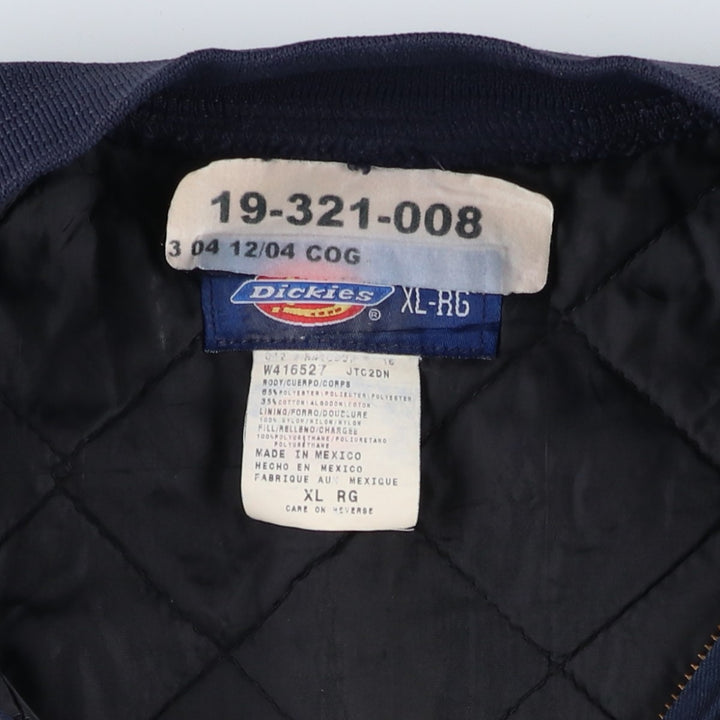 2000'S Dickies padded work jacket, men's size XL polyester navy blue type Vintage Second Hand